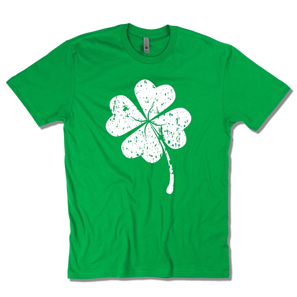 💖🍀 Four Leaf Clover Lucky Green Unisex T-shirt